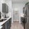 galley style kitchen with laundry room at far end